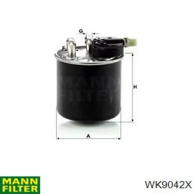 Фільтр тонкого очищення палива Mann-Filter WK9042X ціна, від 21.87 USD