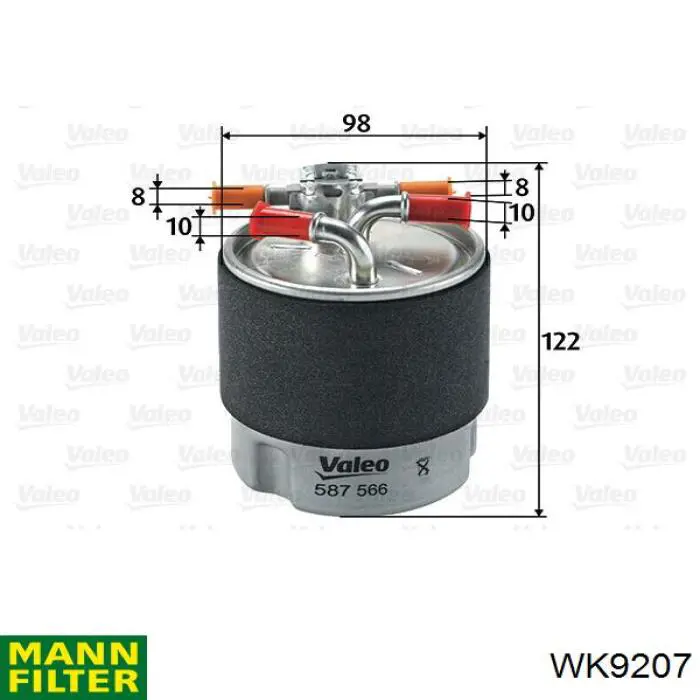 Фільтр тонкого очищення палива Mann-Filter WK9207 ціна, від 33.32 USD