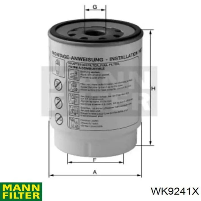 WK9241X Mann-Filter фільтр паливний