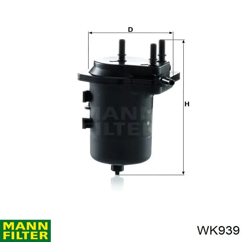 Купити WK939 Mann-Filter Фільтр-відстійник палива грубої очистки