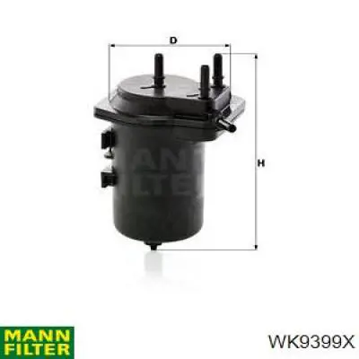 Паливний фільтр WK9399X Mann-Filter