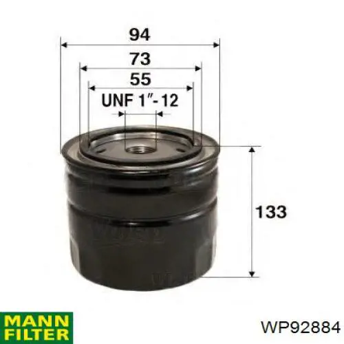 WP92884 Mann-Filter Фільтр масла