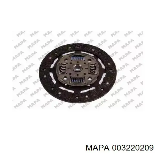 Комплект зчеплення (3 частини) Mapa 003220209 ціна, від 83.37 USD