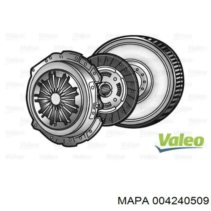 Комплект зчеплення (3 частини) Mapa 004240509 ціна, від 115.39 USD