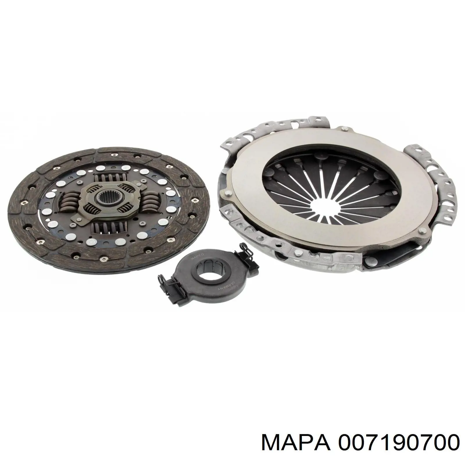 Комплект зчеплення (3 частини) Mapa 007190700 ціна, від 69.30 USD