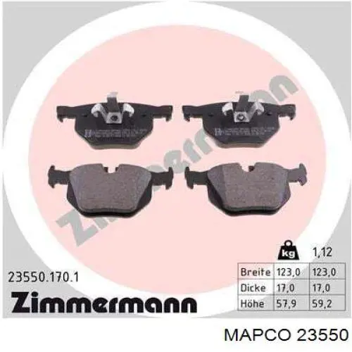 Ролик ГРМ Mapco 23550