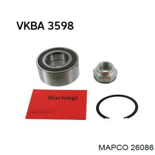 Комплект підшипник маточини передньої Magneti Marelli R15863 ціна, від 36.62 USD