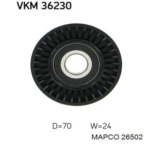 Купити 26502 Mapco Підшипник ступиці передньої