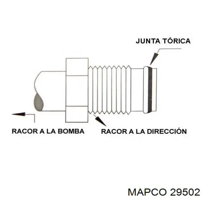 Рульова рейка 29502 Mapco
