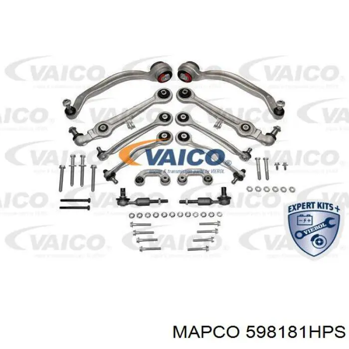 Комплект передніх важелів Mapco 598181HPS ціна, від 195.80 USD