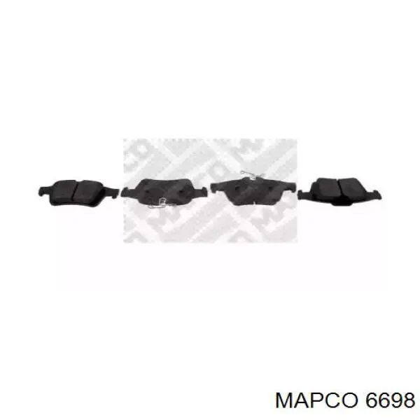 Задні гальмівні колодки Mapco 6698 ціна, від 22.73 USD