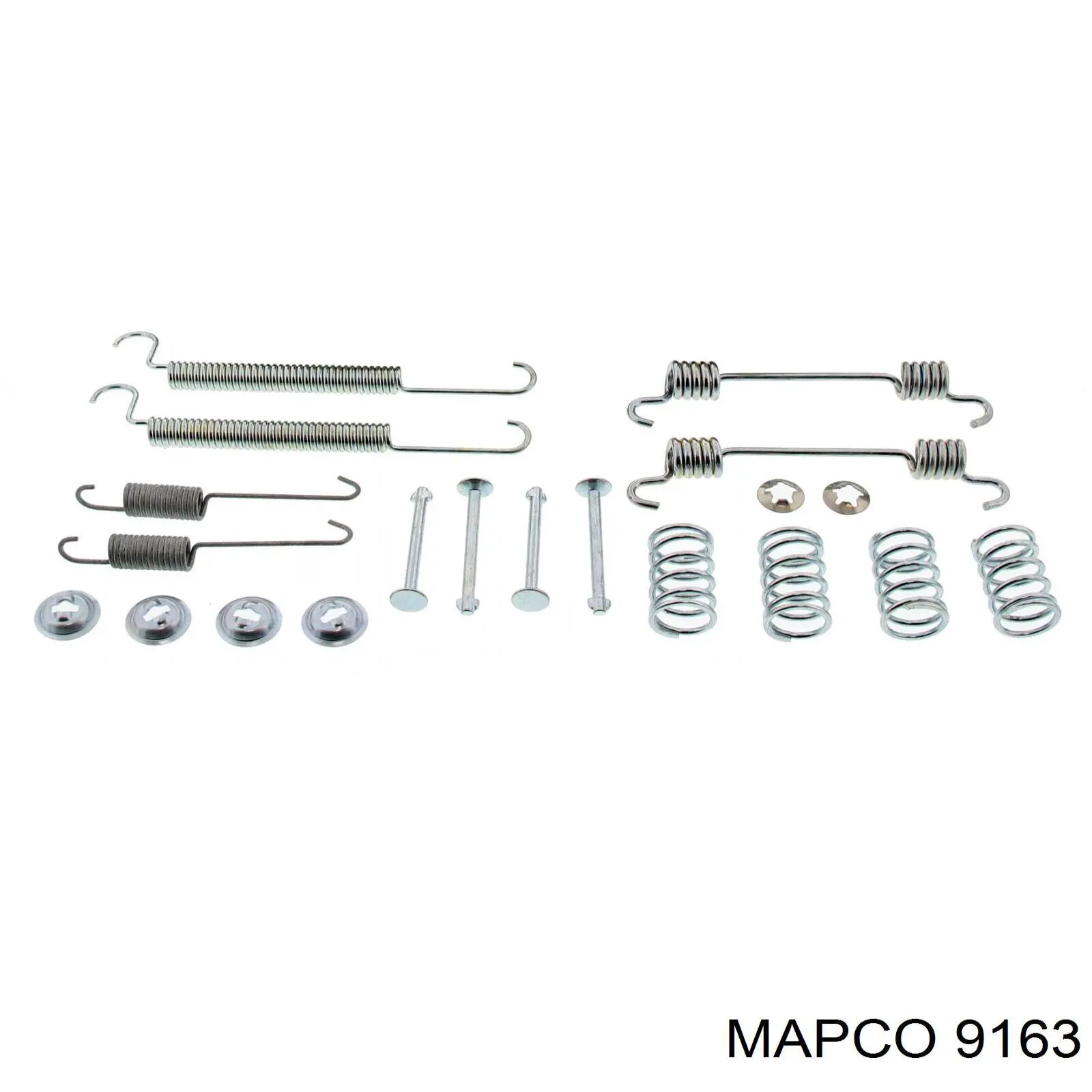 9163 Mapco монтажний комплект задніх барабанних колодок