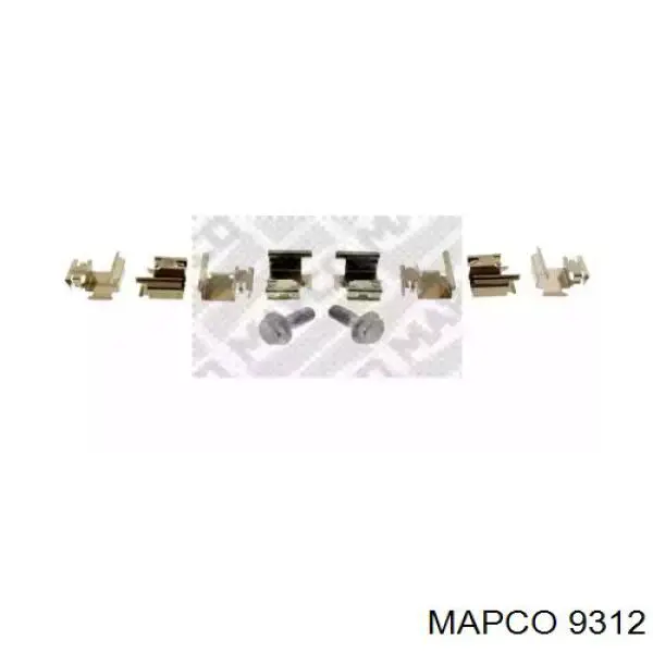 Комплект пружинок кріплення дискових колодок, задніх Mapco 9312 ціна, від 5.08 USD