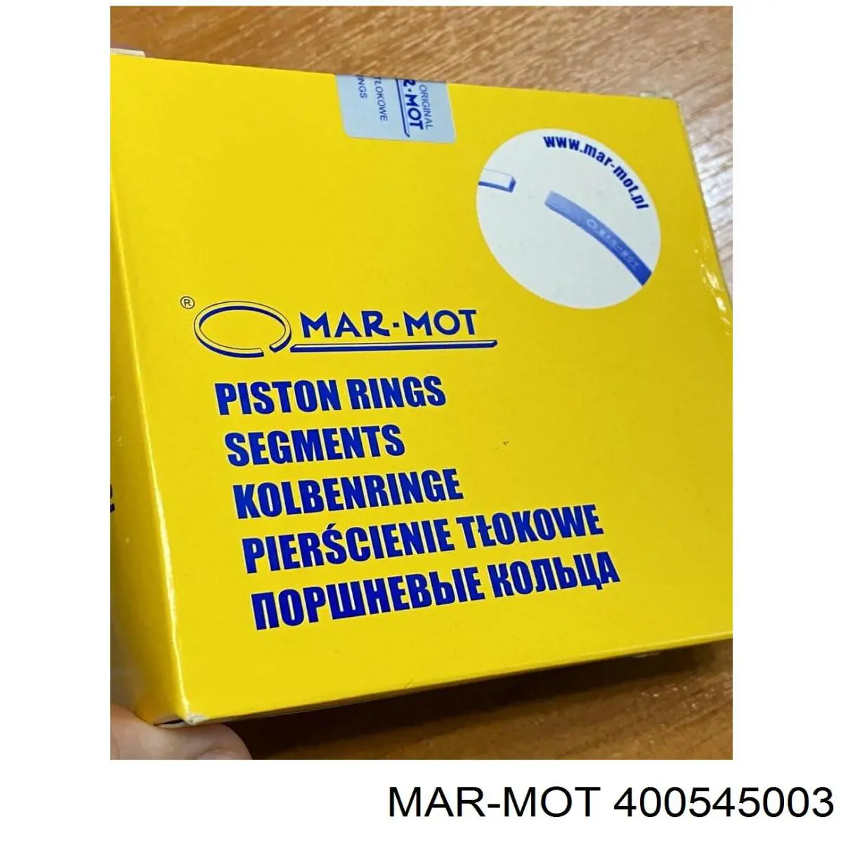 Кільця поршневі комплект на мотор, 2-й ремонт (+0,50) Mar-mot 400545003 ціна, від 26.51 USD