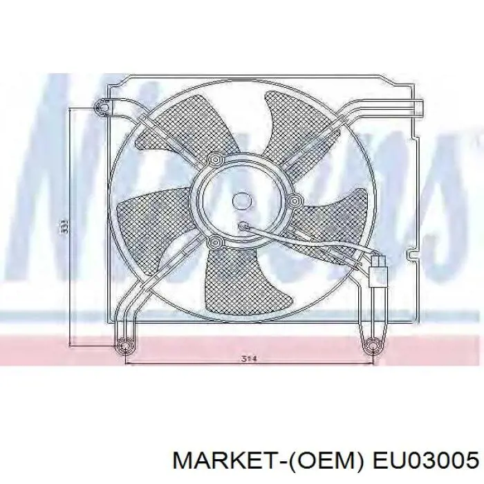 Купити R90032 General Motors Дифузор вентилятора