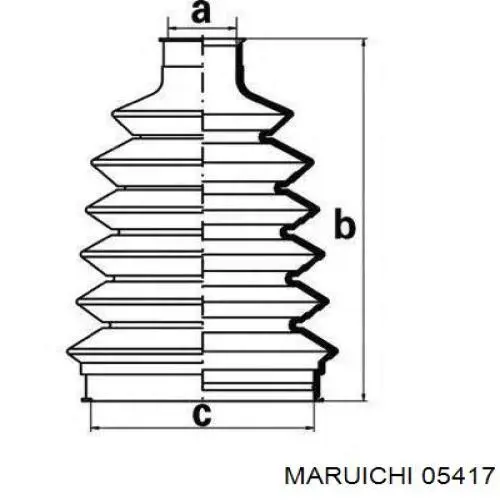 05417 Maruichi-156 Пильник ШРУСа зовнішній, передній піввісі