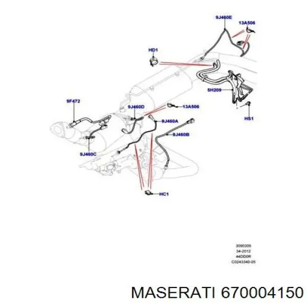 Купити 670004150 Maserati 