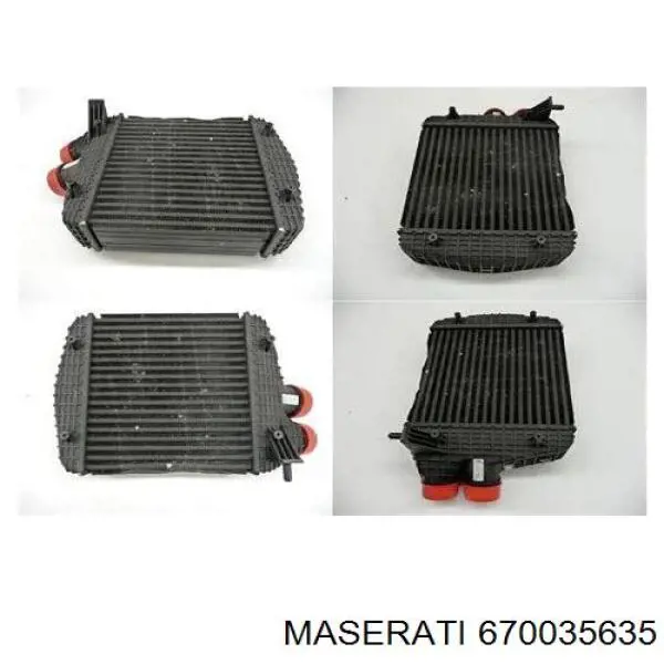 670035635 Maserati Охолоджувач наддувочного повітря