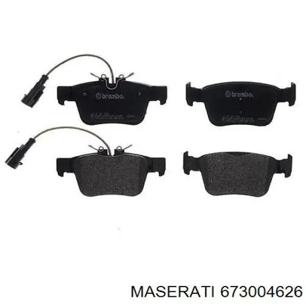 Задні гальмівні колодки Maserati 673004626 ціна, від 50.96 USD