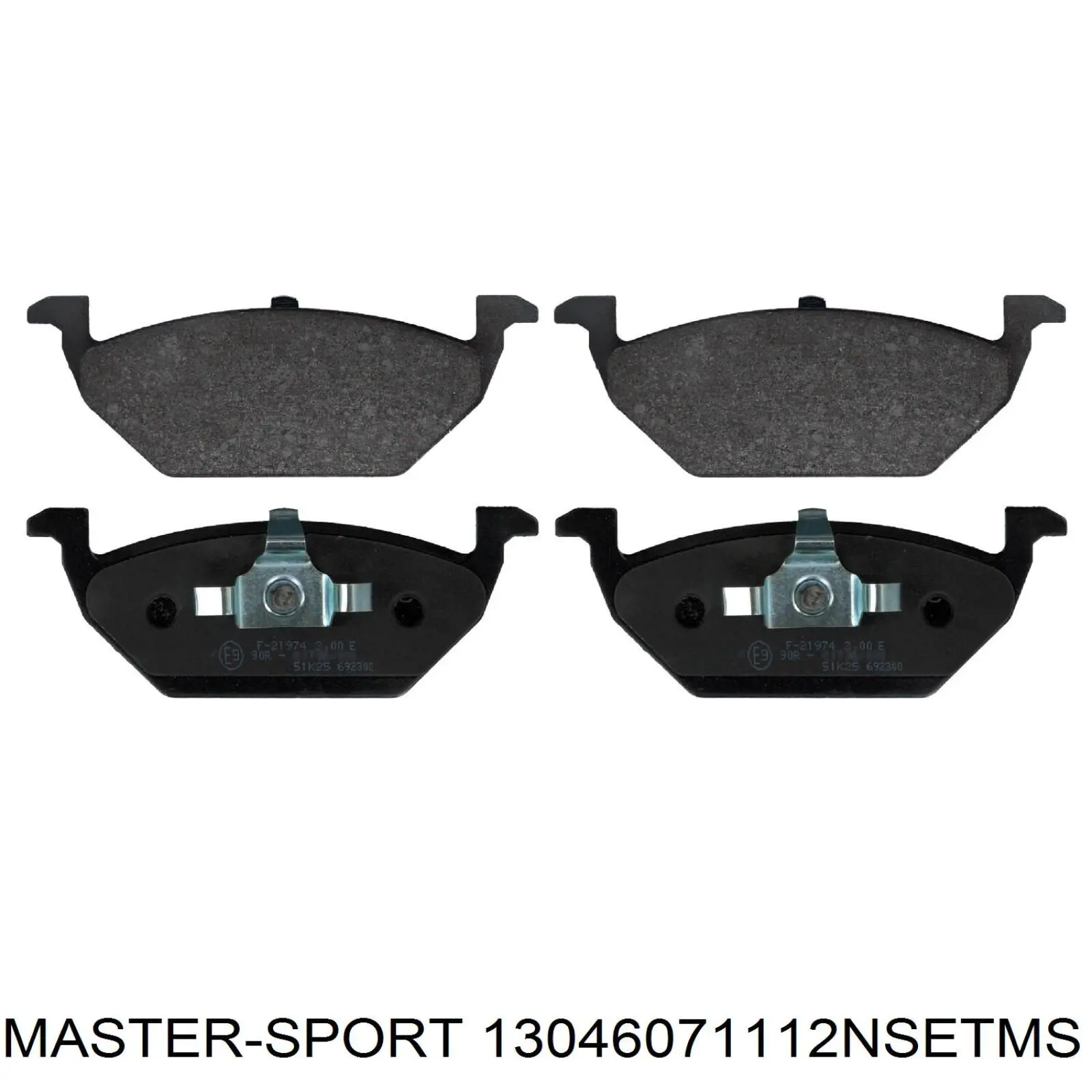 Передні тормозні колодки 13046071112NSETMS Master-sport
