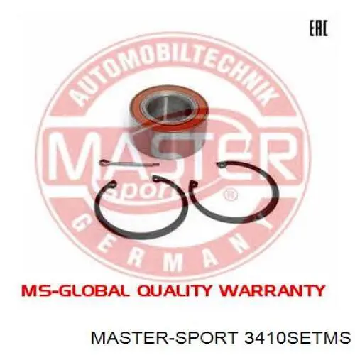 Підшипник маточини передньої 3410SETMS Master-sport