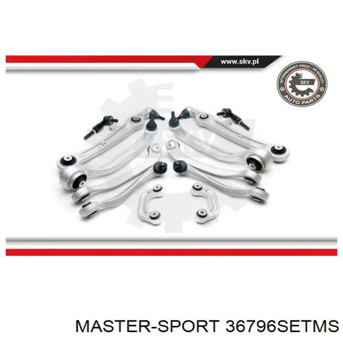 Комплект важелів задньої підвіски 36796SETMS Master-sport