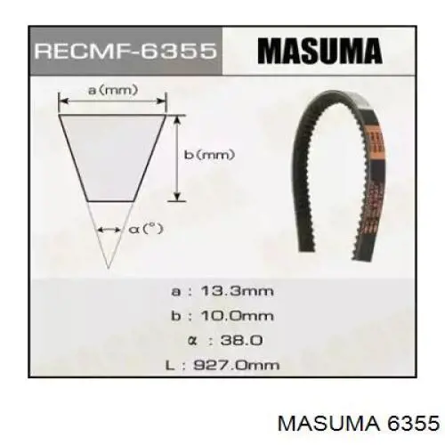 6355 Masuma Поліклиновий ремінь