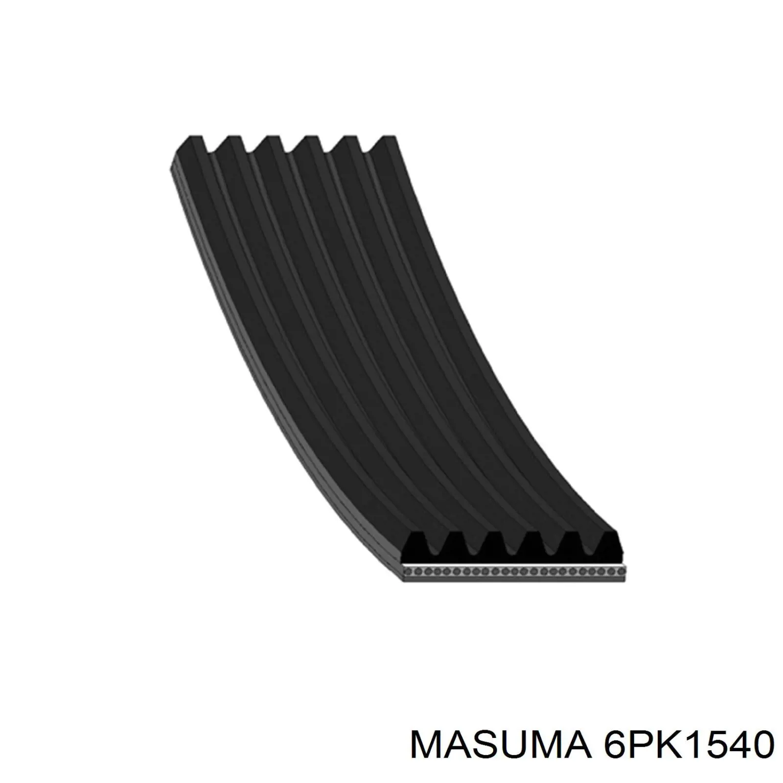 Клиновий ремінь Masuma 6PK1540 ціна, від 14.47 USD
