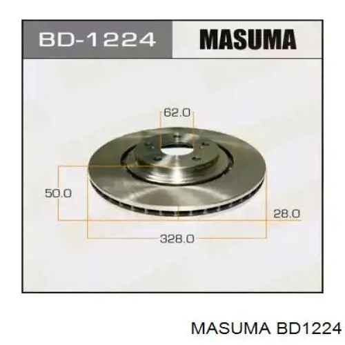 Гальмівні диски передні BD1224 Masuma