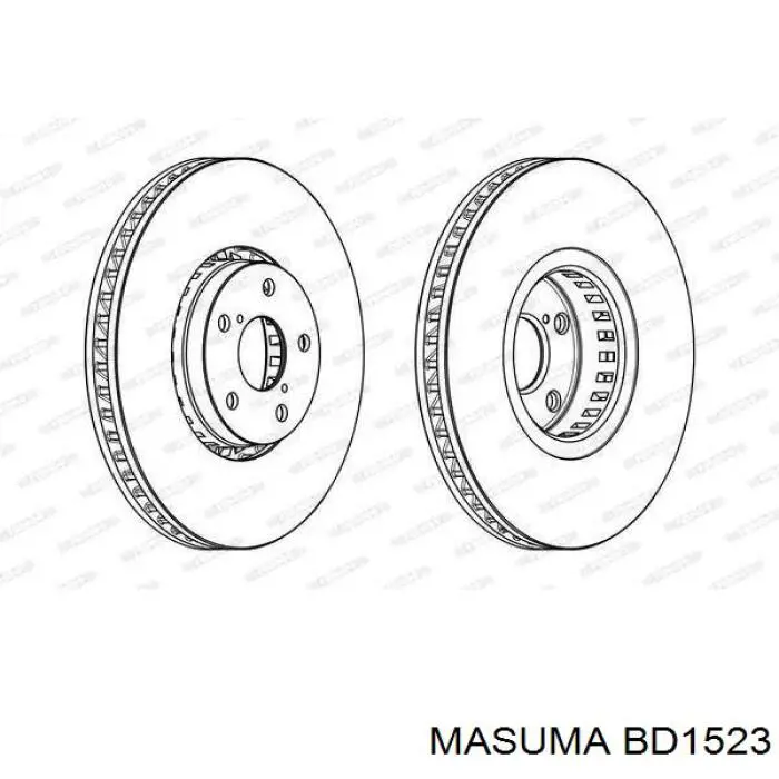 Купити BD1523 Masuma Ротор гальмівний