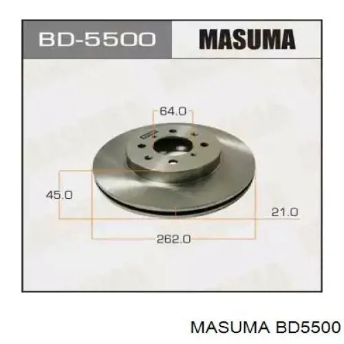 Гальмівні диски передні BD5500 Masuma