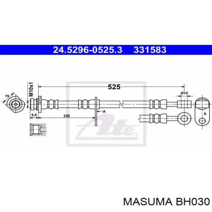 5157065J00000 Suzuki Шланг гальмівний задній