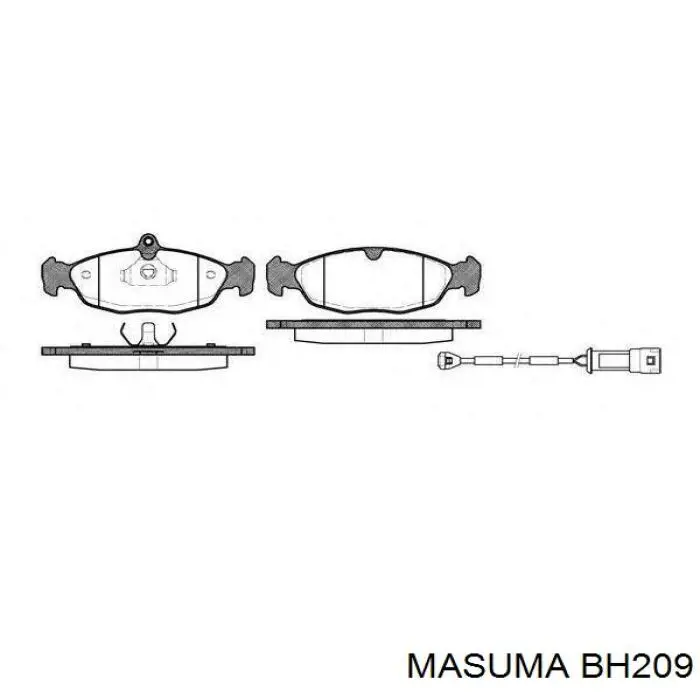 Шланг гальмівний задній BH209 Masuma