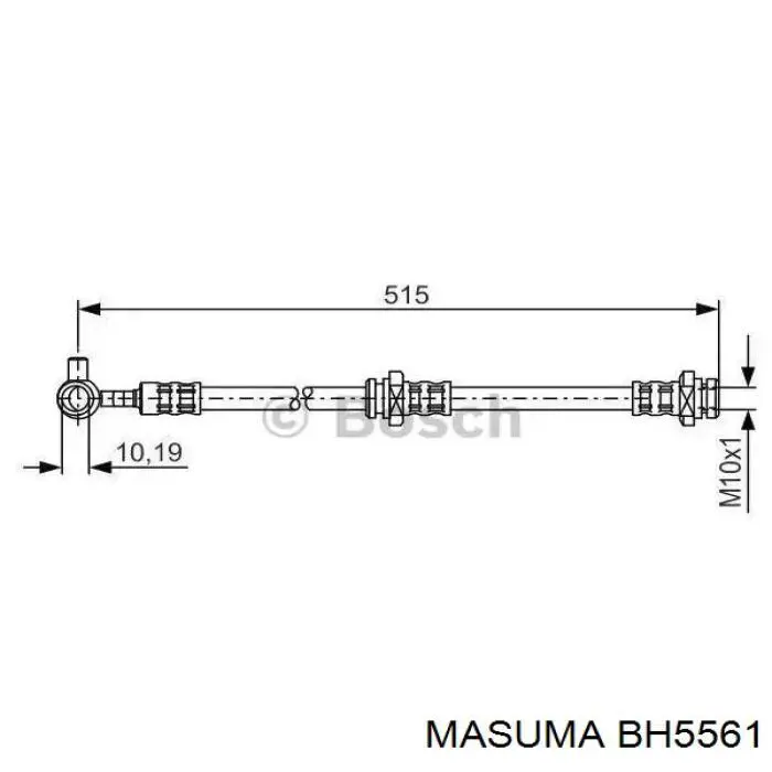 Купити 462108H30A Nissan/Infiniti Шланг гальмівний передній, правий