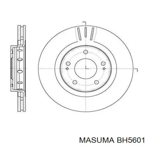 Шланг гальмівний передній, правий Masuma BH5601 ціна, від 12.40 USD