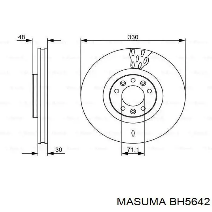 Купити BH5642 Masuma Гальмівні шланги передні