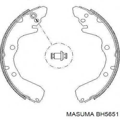 BH5651 Masuma Шланг гальмівний задній, правий