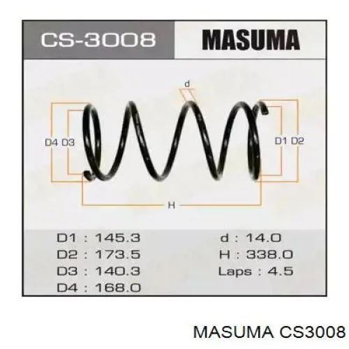 Пружина передня CS3008 Masuma