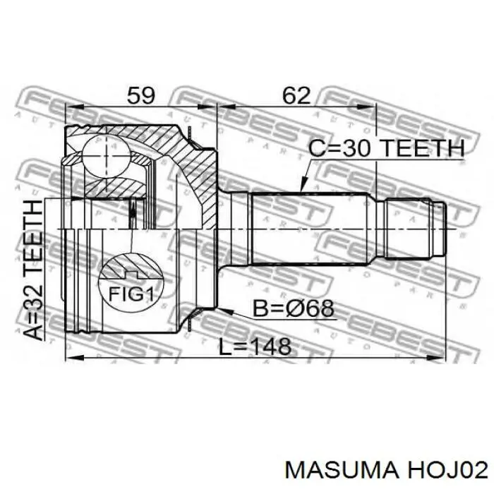 HOJ02 Masuma Граната зовнішня