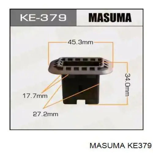 KE379 Masuma Фіксатор сидіння заднього