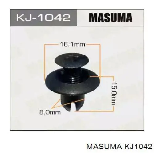 KJ1042 Masuma пістон (кліп кріплення бампера, переднього)