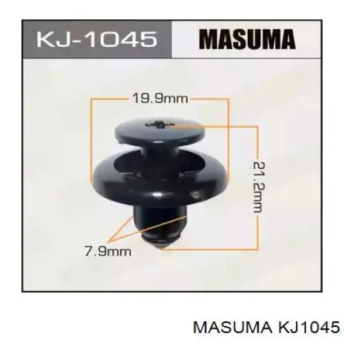 11481 MAK Пістон-кліп кріплення бризковика