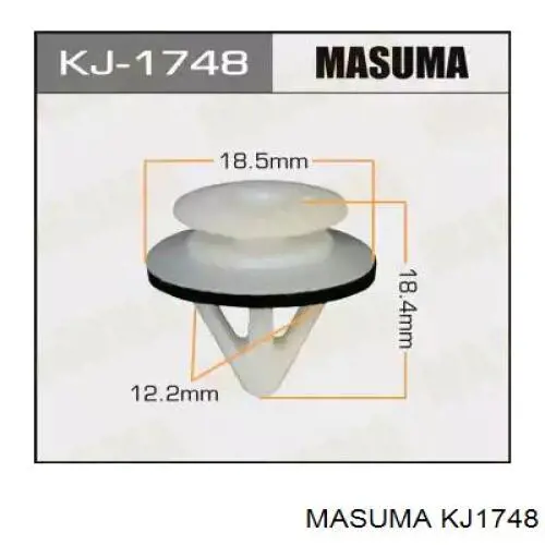 KJ1748 Masuma кліпса (пістон кріплення молдинга двері)