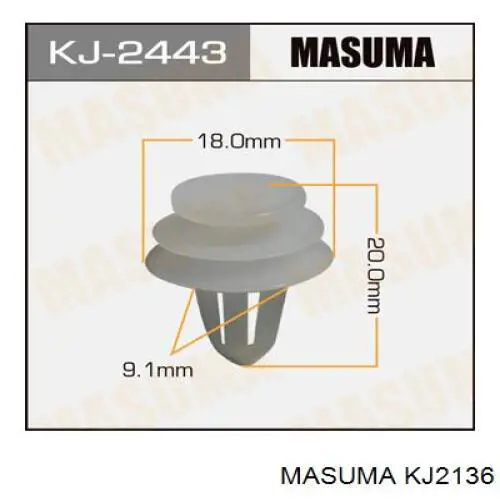 15327 MAK Пістон (кліп) кріплення обшивки дверей