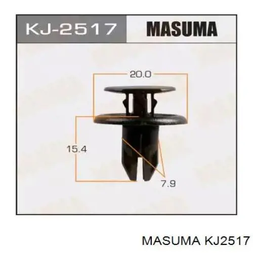 KJ2517 Masuma пістон (кліп кріплення підкрилка заднього крила)