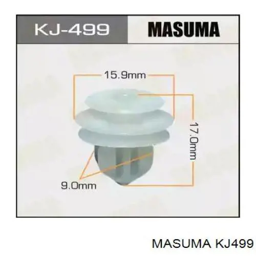 Купити 15832 MAK Пістон (кліп) кріплення обшивки дверей