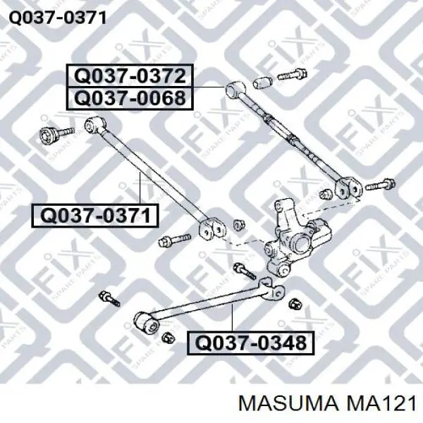 MA121 Masuma тяга поперечна задньої підвіски