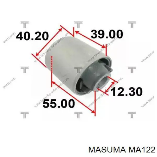 Тяга поздовжня задньої підвіски Masuma MA122 ціна, від 27.29 USD