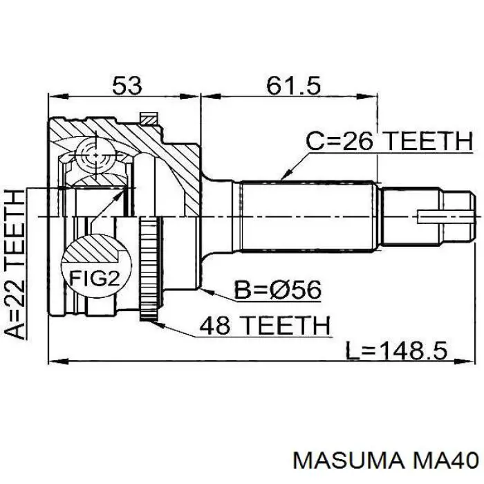 MA40 Masuma Граната зовнішня