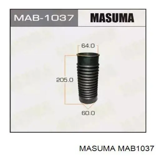 Чохол амортизатора заднього Masuma MAB1037 ціна, від 10.65 USD
